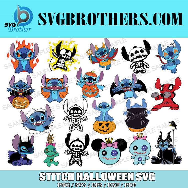 Stitch Halloween Svg Bundle, Halloween Svg, Stitch Svg, Halloween Stitch Svg, Vampire Stitch Svg, Horror Stitch Svg, Scary Stitch Svg