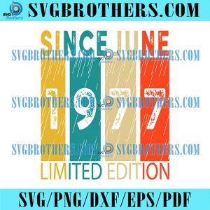 Since June 1977 Limited Edition, Birthday Svg, June 1977 Svg, 45th Birthday Svg, 45 Years Awesome Svg, Born In 1977 Svg, Made In 1977 Svg, 1977 Birthday Svg, Vintage 1977 Svg, Vintage Birthday Svg, Retro 1977 Svg, Retro Birthday Svg, Limited Edition Svg, Awesome 1977 Svg, June Birthday Svg