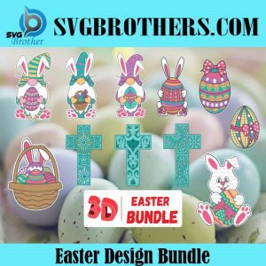 3D Easter SVG Bundle Graphics 8503096 1 1