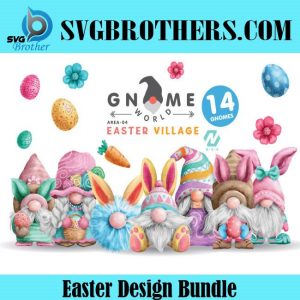 Gnome EASTER PNG Clipart Bundle Graphics 23333578 1
