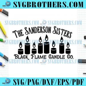 Sanderson Sisters Black Flame Candle Co. SVG