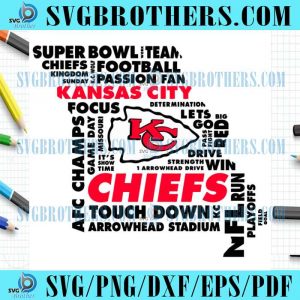 KC Chiefs Super Bowl Team Chiefs Football Svg