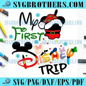 First Disney Christmas Vacation Magic Kingdom SVG