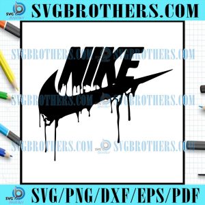 Nike Logo Dripping Svg Cutting File