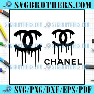 Chanel Logo Dripping Svg Cutting File