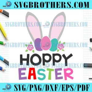Funny Hoppy Easter Bunny SVG