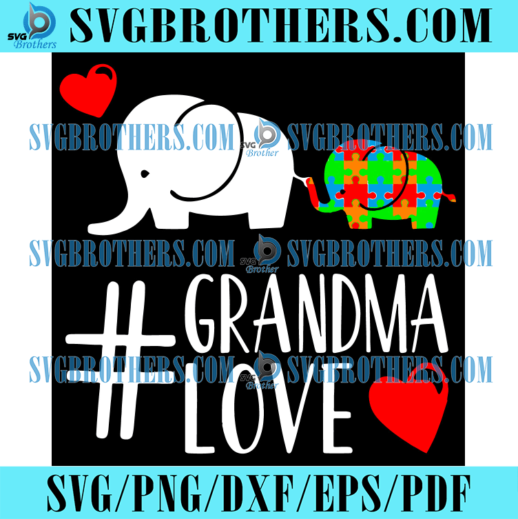 Grandma Love Svg, Autism Svg, Awareness Svg, Autism Awareness Svg ...