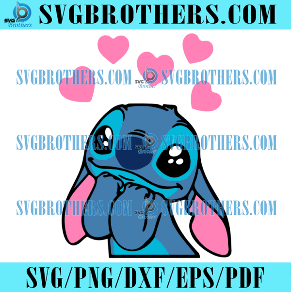 Stitch Love Svg Valentine Svg, Valentine Stitch Svg - SVGBrothers