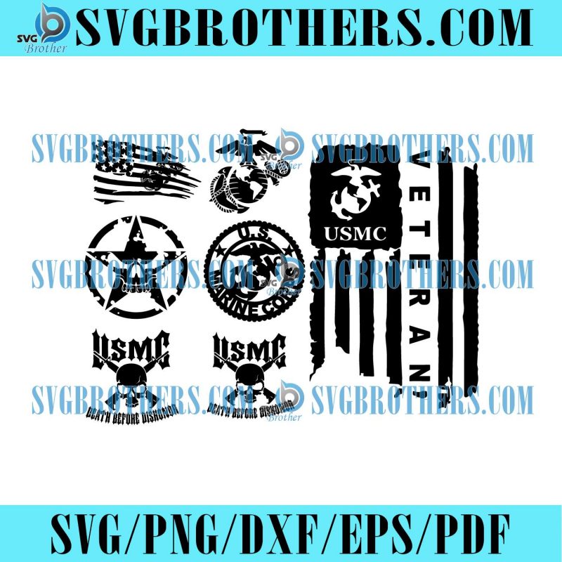 United States Marine Corps Logo Bundle Svg - SVGBrothers