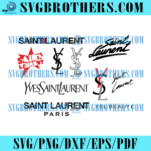 Yves Saint Laurent Logo Svg Bundle, YSL Brand - SVGBrothers