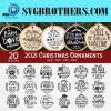 2021 Christmas Ornaments Svg Bundle 1