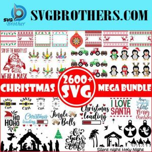 2600 Christmas Svg Mega Bundle 1