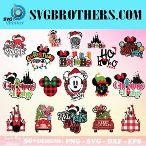 Christmas Disney Svg Bundle 50 Designs 1