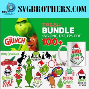 Christmas Grinch Svg Bundle 100