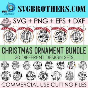 Christmas Ornaments Svg Bundle 20 Designs 1 1