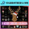 Merry Christmas Png Bundle Sublimation 54 Designs 1