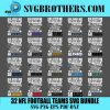 32 Football Teams Svg Bundle, Sport Svg, Football Svg, Football Teams Svg, N F L Svg, Super Bowl Svg, Football Svg Bundle, Football Logo Svg