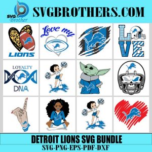 Detroit Lions Svg Bundle 1