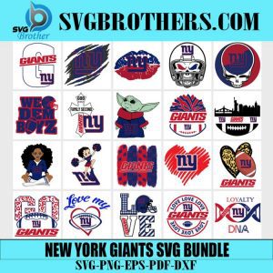 New York Giants Svg Bundle 1