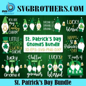 St Patricks Day Gnomes Bundle Graphics 1