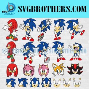 The Hedgehog Svg2C Sonic Svg2C Sonic Head Svg2C Face Svg2C Characters SVG2C Cut files for Cricut 1