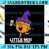 Little Miss Halloween Witch Pumpkin Queen SVG