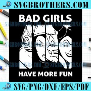 Bad Girls Have More Funny Queen Logo SVG