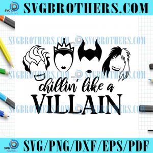 Evil Queen Chilling Like A Villain Life Logo SVG