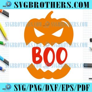 Halloween Scary Pumpkin Boo Ghost SVG