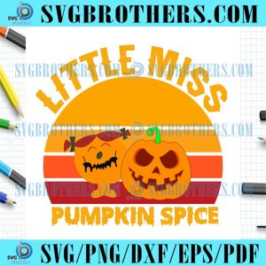 Halloween Little Miss Pumpkin Spice SVG