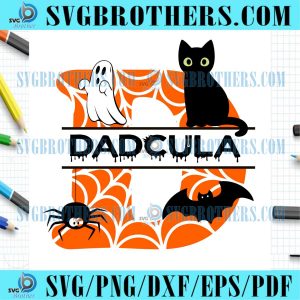 Dadcula Spider Web Halloween Ghost SVG