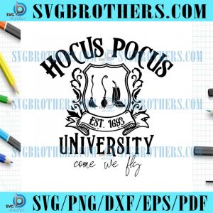 Hocus Pocus Est 1693 University Halloween SVG
