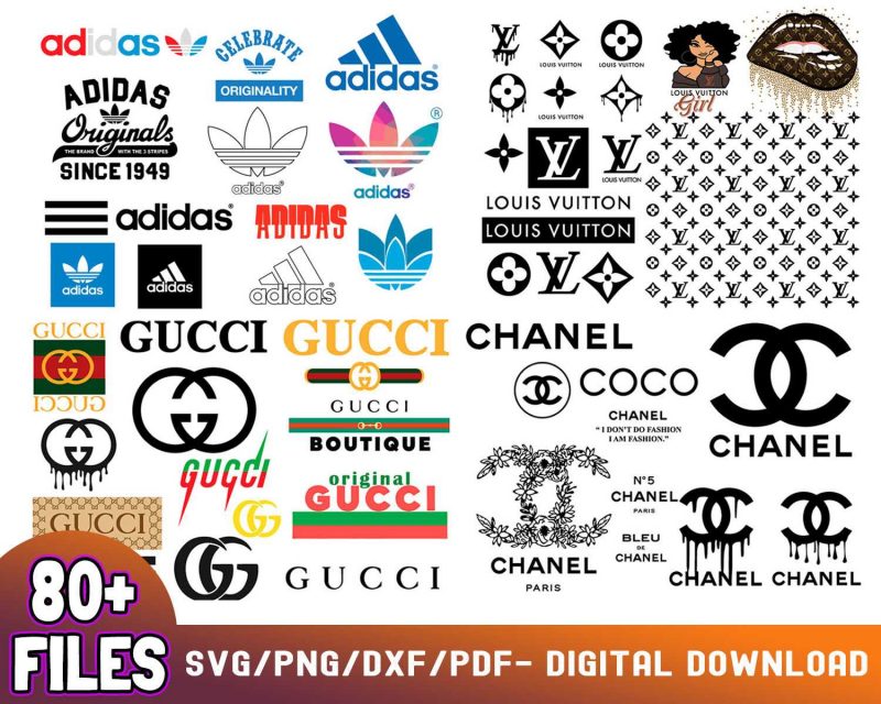 80 Files Fashion Brand Design Bundle SVG - SVGBrothers