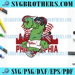 Philadelphia Phanatic Gunnersaurus Logo SVG