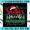 Christmas Santa's Favorite Photographer SVG Design