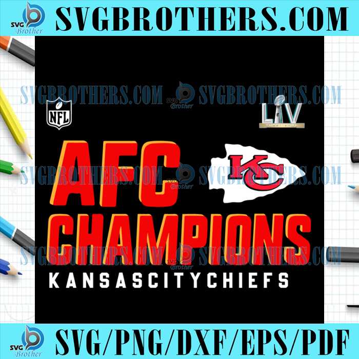 AFC Champions Kansas City Chiefs Logo Svg
