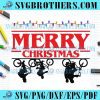 Stranger Things Bike Merry Xmas Lights SVG