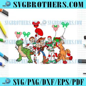 Merry Xmas Toy Story 3 Family Gift SVG