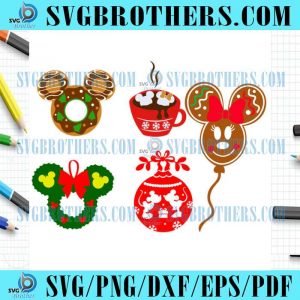 Mickey Christmas Winter Decor Bundle SVG