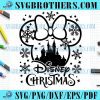 Minnie Xmas Magic Castle Snowflakes SVG