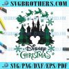 Disneyland Castle Christmas Tree Mickey Snowflake SVG