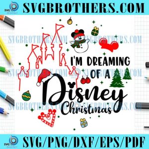 Christmas Mouse Snowman Family Vacation SVG