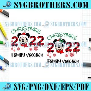 Christmas Disney Mouse 2022 Family SVG