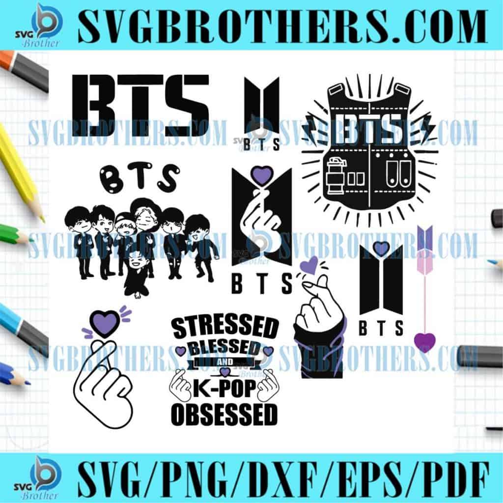 Bts Dynamite Logo Svg Bundle, Trending Svg