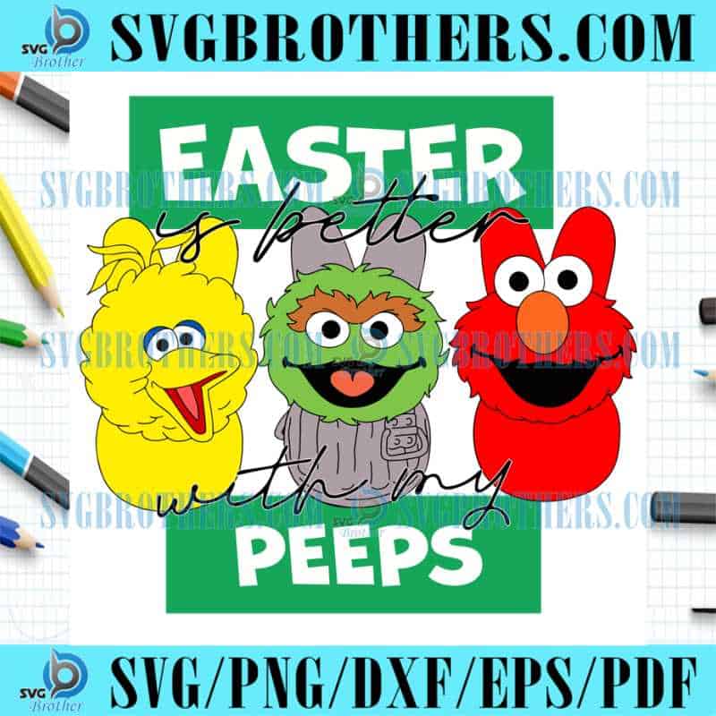 Funny Easter Sesame Street SVG