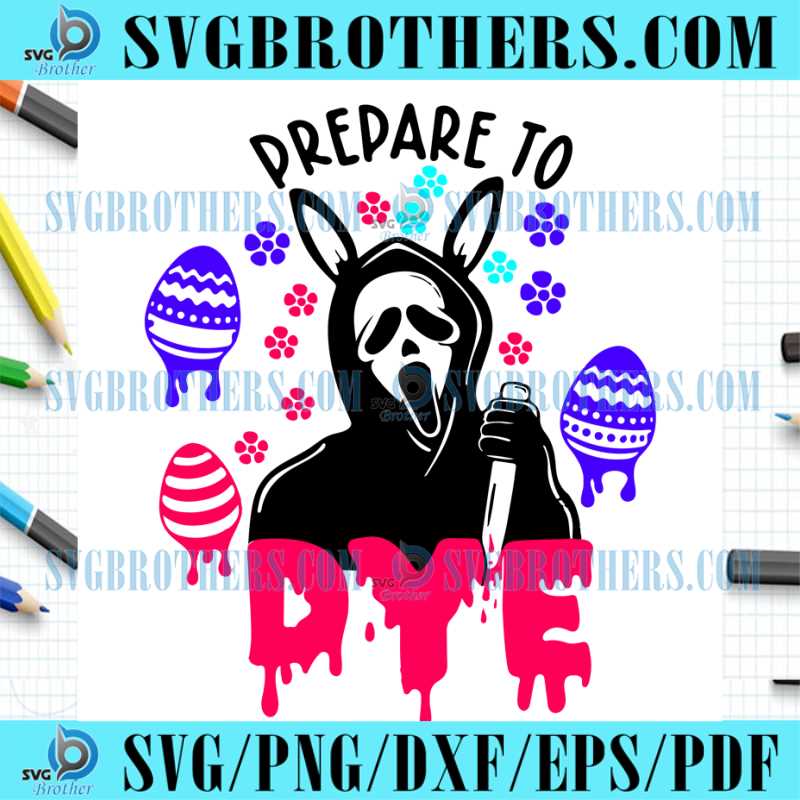 Easter Ghostface Prepare To Dye SVG