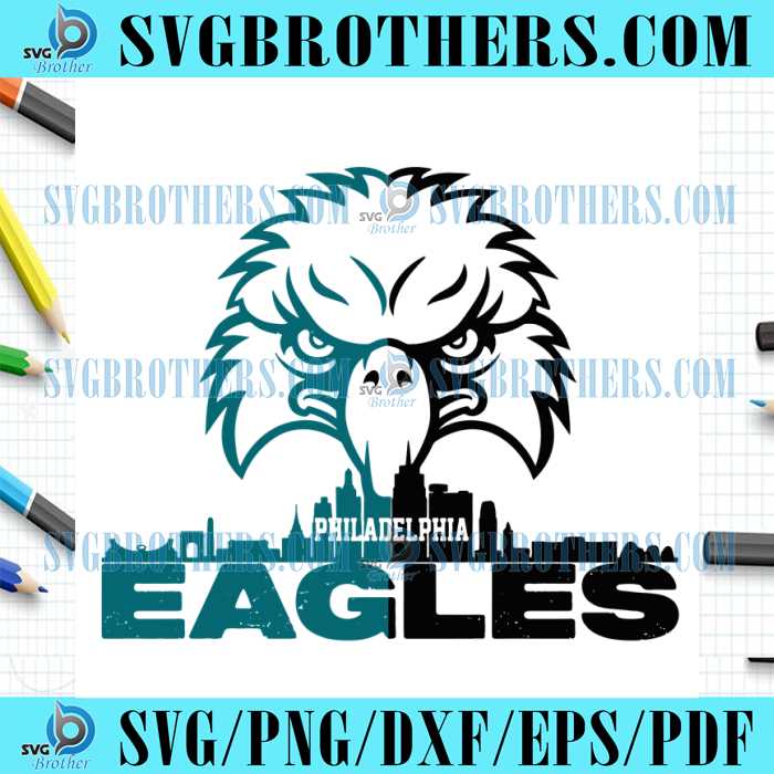 Eagles Skyline Superbowl LVII 2023 SVG
