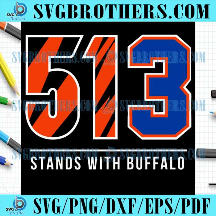 513 Stands With Buffalo Damar Hamlin SVG