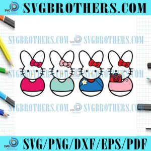 Cute Hello Kitty Easter Peeps SVG