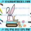 Easter Bunny Cavator Eggs SVG